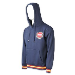 Z525   Custom-made royal blue sweater Custom-made embroidered logo shirt bottom cuffs 3-color contrast class jacket men's hooded sweater sweater supplier catches sweater Z525   Custom-made royal blue sweater Custom-made embroidered logo shirt bottom cuffs 3-color contrast class jacket men's hooded sweater sweater supplier catches sweater